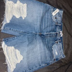 RE/DONE Blue Denim Shorts